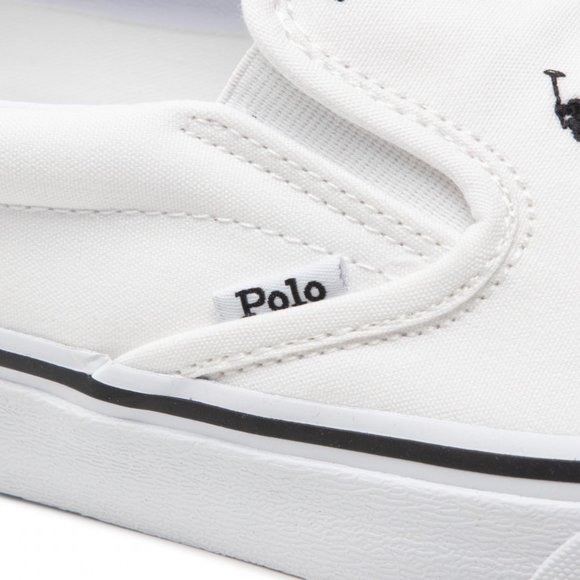 Polo Ralph Lauren Thompson White/Black Embroidered Recycled Canvas Pony Men NEW - Picture 8 of 8